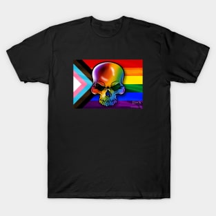 Progressive Flag & Skull T-Shirt